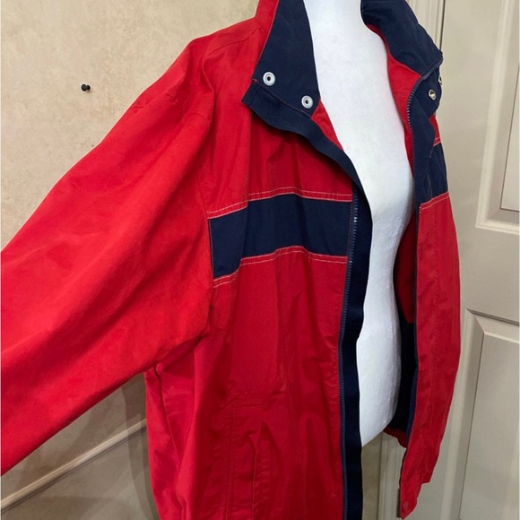 Tommy Hilfiger XL Mens Jacket Red & Navy Blue - Picture 3 of 8